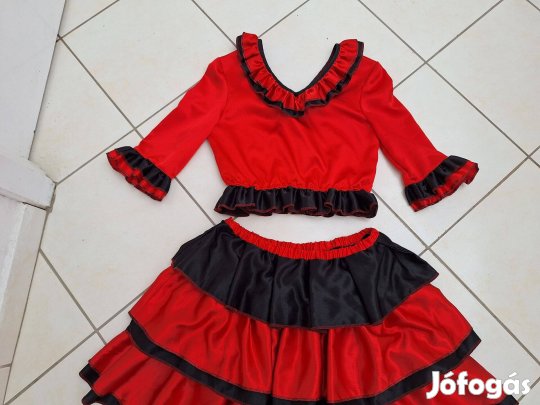 Kán-kán táncos, nő ruha, szoknya, jelmez iskolásoknak eladó