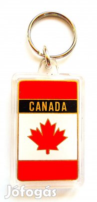 Kanada kulcstartó hőmérővel