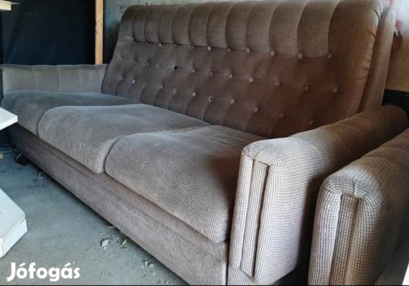 Kanape agyazható,2 fotel,1 puff Kecskemet