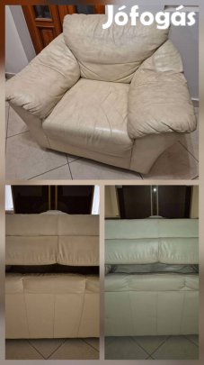 Kanapé ill. fotel szett (1+2+3 részes, bézs színben)