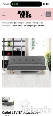 Kanapéágy újonnan vásárolva