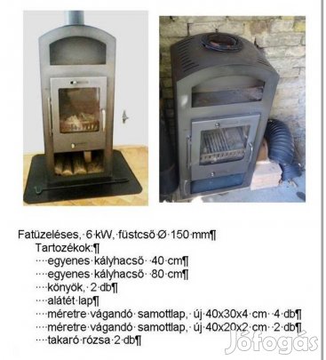 Kandalló Fa tüzelésű kályha 