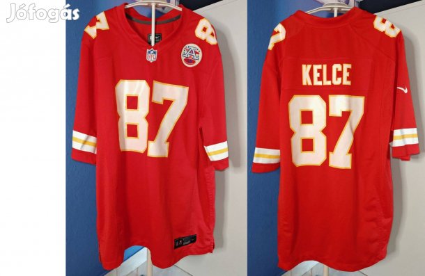 Kansas City Chiefs Travis Kelce eredeti Nike NFL mez (L)