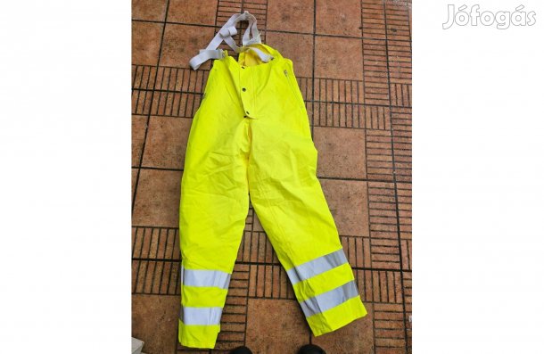 Kantáros bélelt vízálló munkásnadrág láthatósági nadrág 164 170 S M