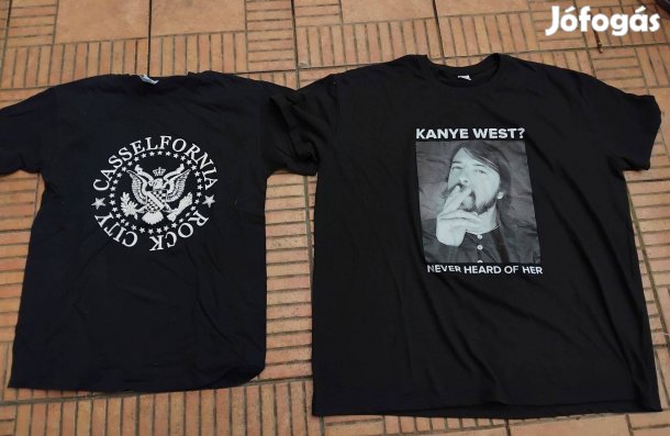 Kanye West póló Rock City póló Foo fighters póló L 3XL 2db