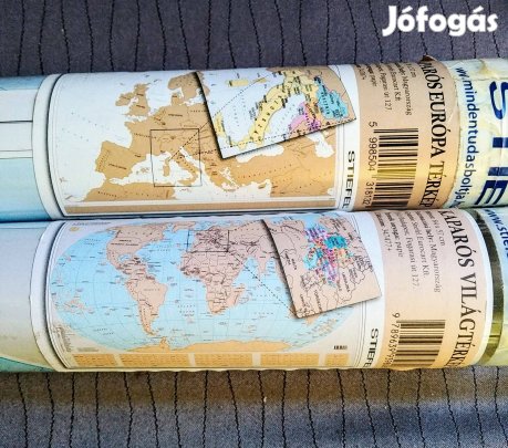 Kaparós térkép bontatlan Európa vagy világjáró