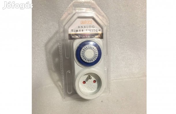 Kapcsolóóra Analóg IP20 félórás kapcsolási egység időzítős fali aljzat