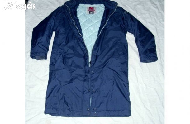 Kappa meleg sötétkék dzseki kabát h:98 cm mb: 120 cm