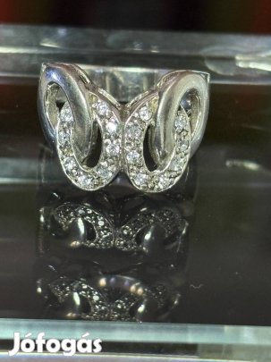 Káprázatos, különleges, masszív ezüst gyűrű