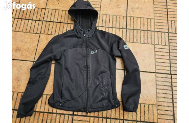 Kapucnis Jack Wolfskin softshell pulóver női outdoor kabát M