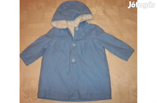 Kapucnis kék kabát 86-os méret C&A