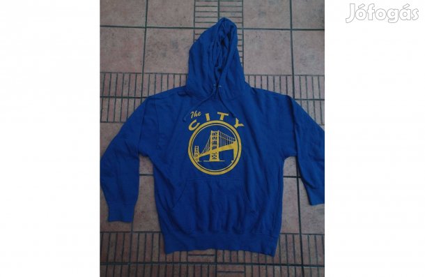 Kapucnis kék pulóver M