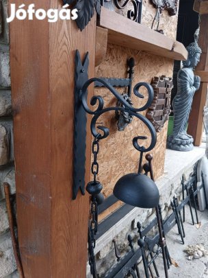 Kapucsengő Kovácsoltvas jelző harang , gong , kolomp kézműves Egyedi