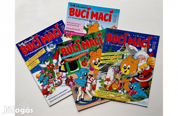 Karácsonyi Buci Macik (4 db - 1990, 91, 92, 95) - (Csak személyesen!)