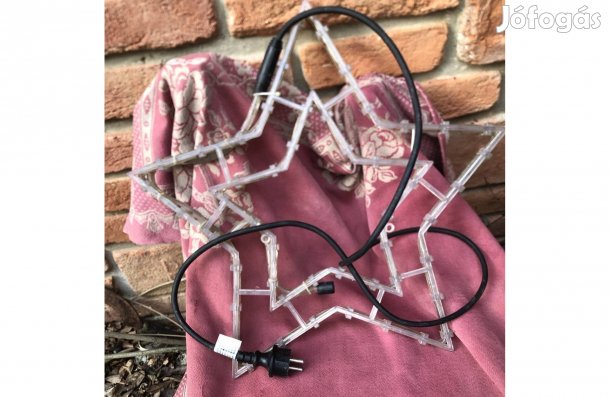 Karácsonyi csillag fényfüzér hibás egyik fér világít 2000 Ft