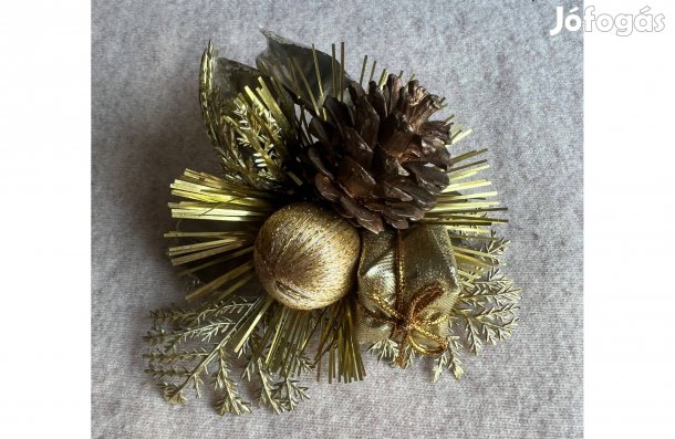 Karácsonyi díszcsokor - arany