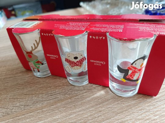 Karácsonyi felespoharak 6 db