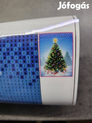 Karácsonyi gyémántszemes kép, karácsonyfa gyémántfestés kirakó