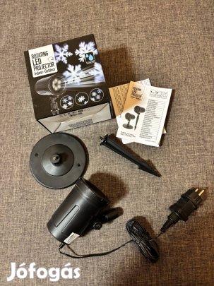 Karácsonyi hópehely LED projektor - Kül/Beltéri