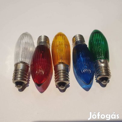 Karácsonyi led E10h helyettesítő (10-55 voltig 0,2w) csereizzó égősor