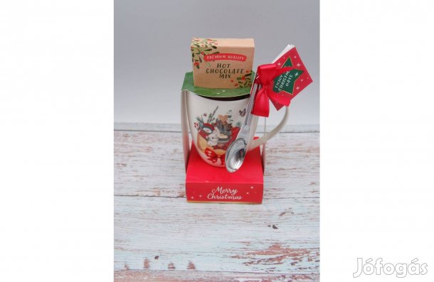 Karácsonyi mintás bögre Új Ajándékozható is!