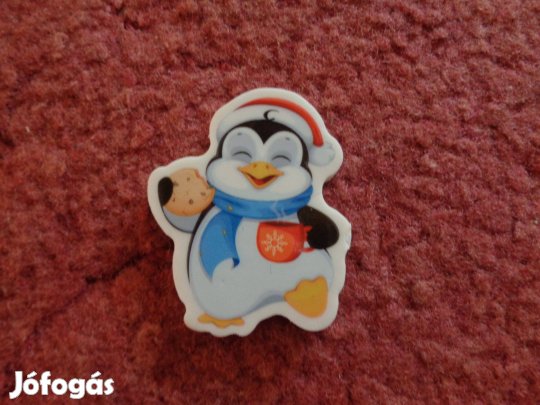 Karácsonyi pingvin radír