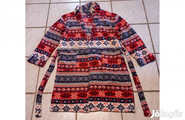 Karácsonyi plüss köntös 42-44 - Új, 163 cm hosszú