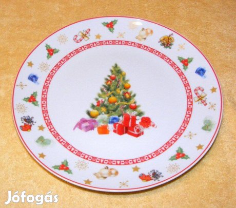 Karácsonyi porcelán tányér