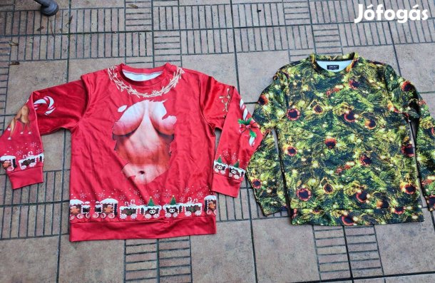 Karácsonyi pulóver M L 2db