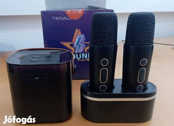 Karaoke hangszóró vezetéknélküli mikrofonokkal