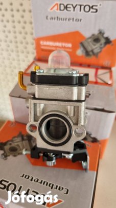 Karburátor, kétütemű fűkasza, bozótvágó benzinmotorokra, 15 mm