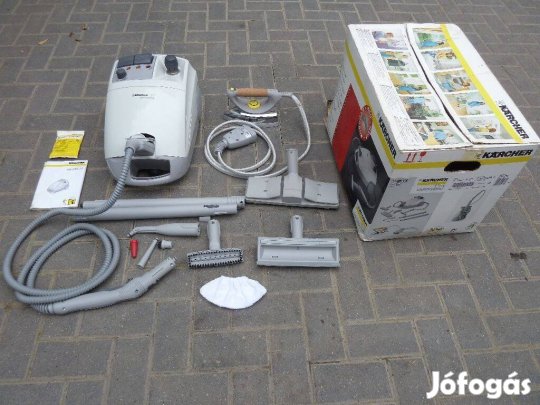 Karcher 1501 gőztisztító vasaló( saválló kazános),rengeteg tartozékkal