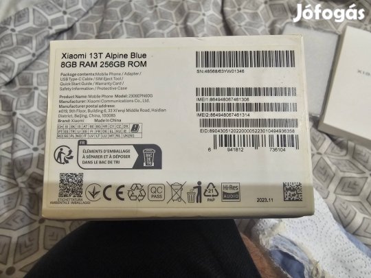 Karcmentes, Xiaomi 13t minden tartozékával