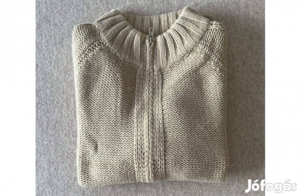 Kardigán, pulóver, női, bézs, M-es