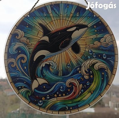 Kardszárnyú delfin orka akril fényfogó