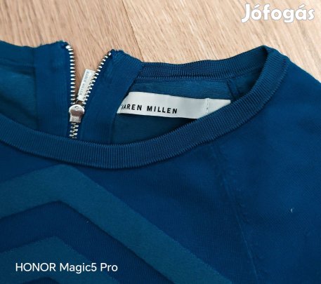 Karen Millen türkiz női kötött ruha Xs