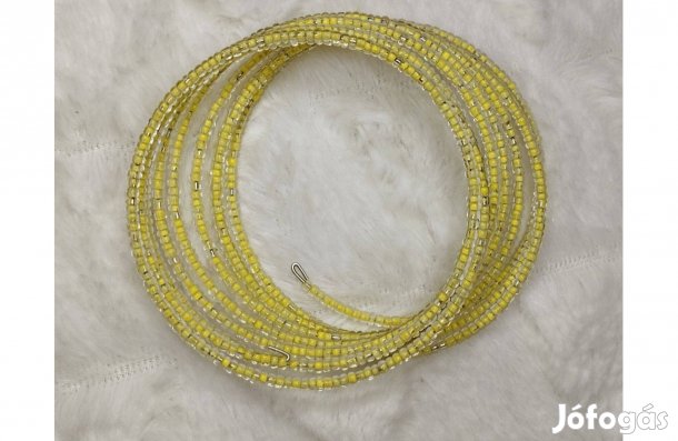 Karkötő memóriadrótos 10 soros sárga