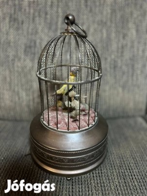 Karl Griesbaum Német automaton Működik! énekes- madarak kalitkában