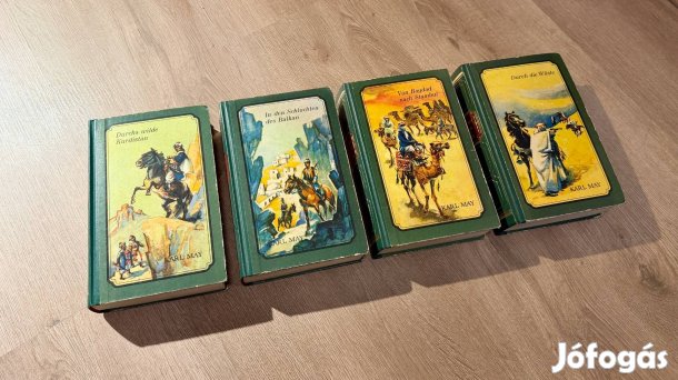 Karl May: Német nyelvű kalandregény-csomag (5 kötet) Ritkaság!