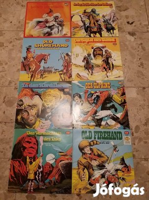 Karl May western,Német nyelvű bakelitlemez , hanglemez