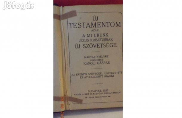 Károli Gáspár: Új testamentom
