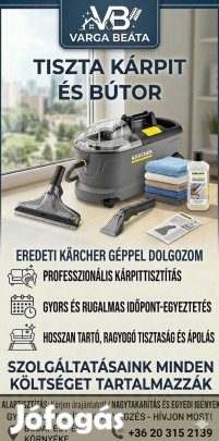 Kárpit / bútor tisztítás profi gépekkel