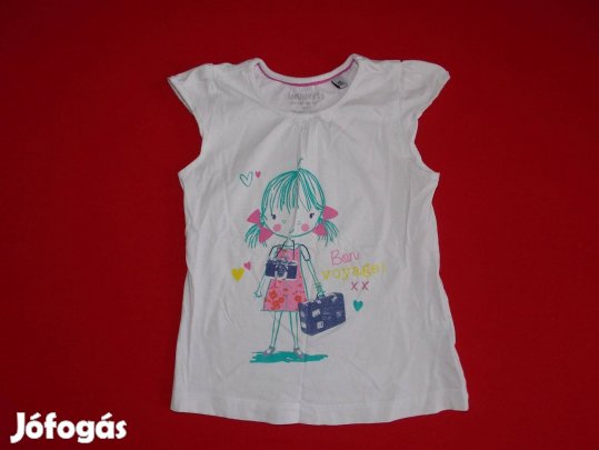 Karstadt Kids ujjatlan, kislány figurás póló 98-104-es, 3-4 évesre