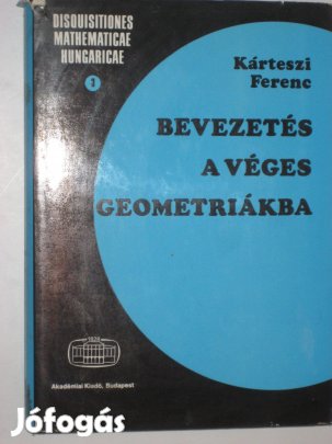 Kárteszi Bevezetés a véges geometriába Kézírással!