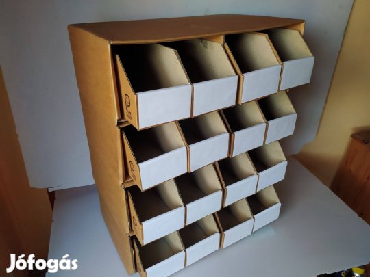 Karton fiókos tároló rendszer 45x30x15 cm