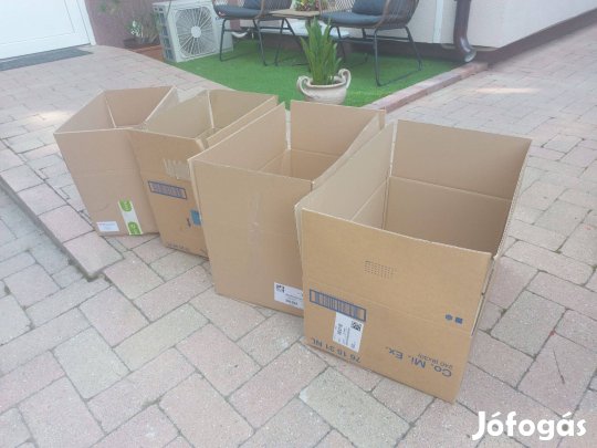 Karton papír csomagoláshoz dobozok 90Ft Veszprém ingyen szállítás akár