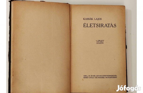 Kassák Lajos- Életsiratás, 1912-es,