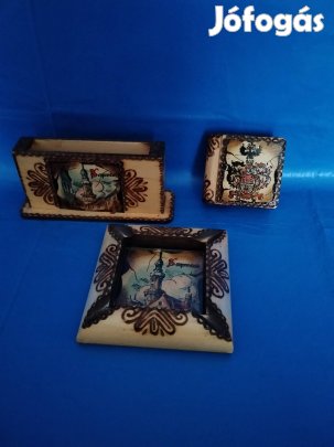 Kastner Margit soproni iparművész álltal készített dohányzó szett.
