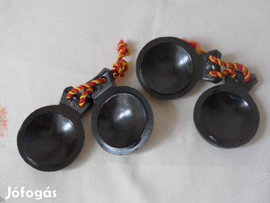 Kasztanyetta, bakelit spanyol népi hangszer ( 2 db. )