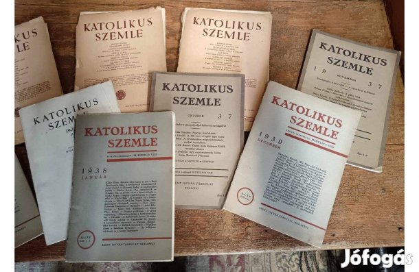 Katolikus szemle 15 példánya, 1930-as évekből